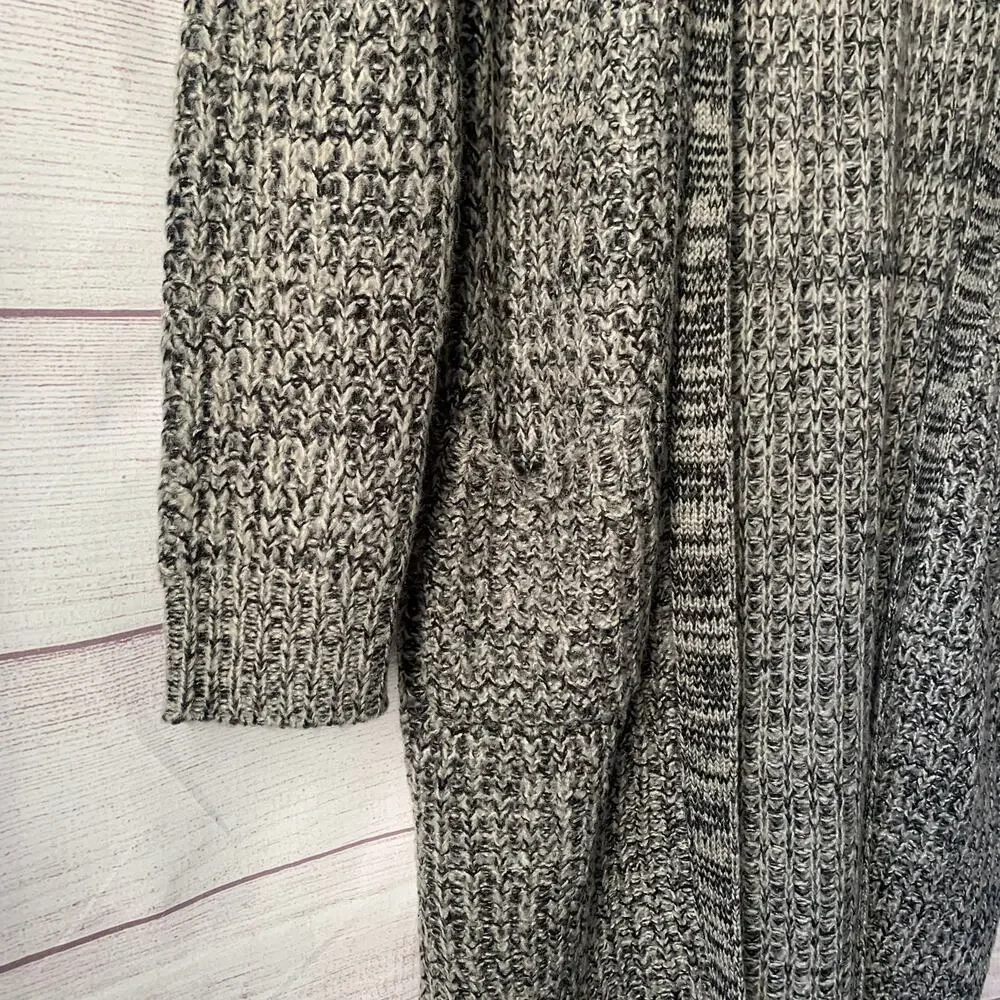 Ashley by 26 International Long Knit Sweater Open Front Pockets Size Medium